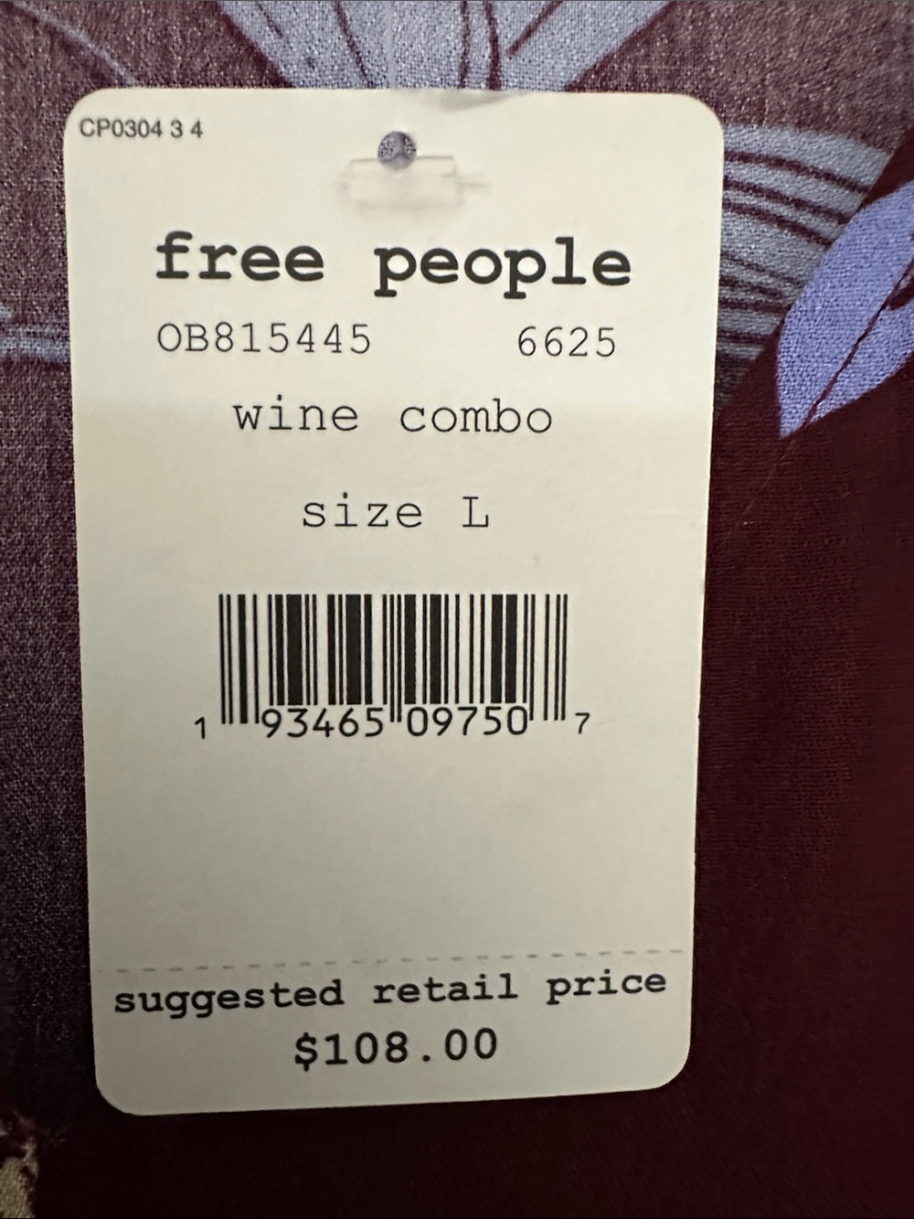 Free People Maroon Floral High-Low Tunic Dress - Picture 8 of 8